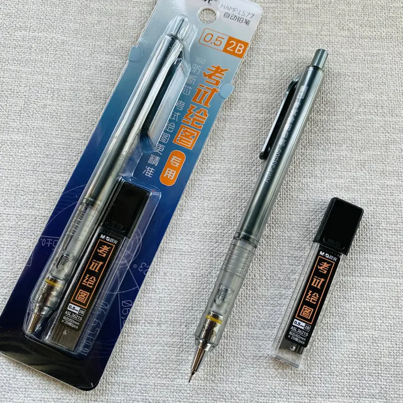 Mechanical Pencil for Exam Drawing 360 Anti breaking Core Precision 2B