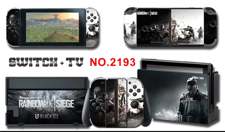 1set New Cute Anime Full Body Sticker for NS Switch Protective Cover Skin Colorful Art for Game Console Joy-Con Controller Decor