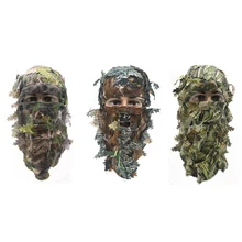 

Airsoft Camouflage 3D Stereo Mask Outdoor Breathable Camping Hunting Bionic Balaclava Headgear CS Cover Equipment Leaf Mask