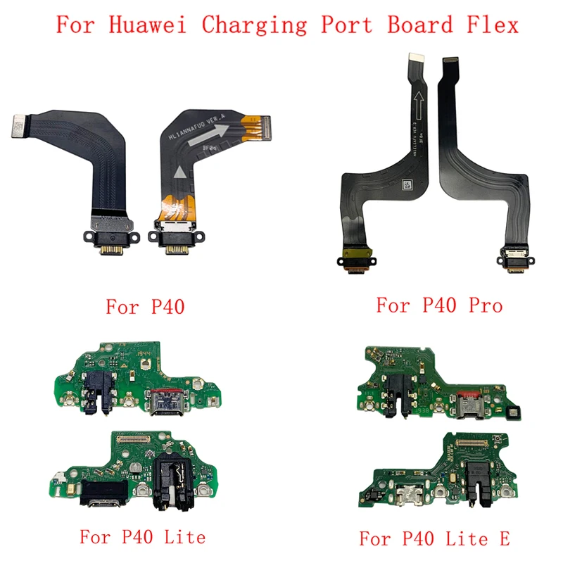 

Оригинальный USB-порт для зарядки, соединительная плата, запчасти, гибкий кабель для Huawei P40 P40 Pro P40 Lite P40 Lite E USB PCB плата