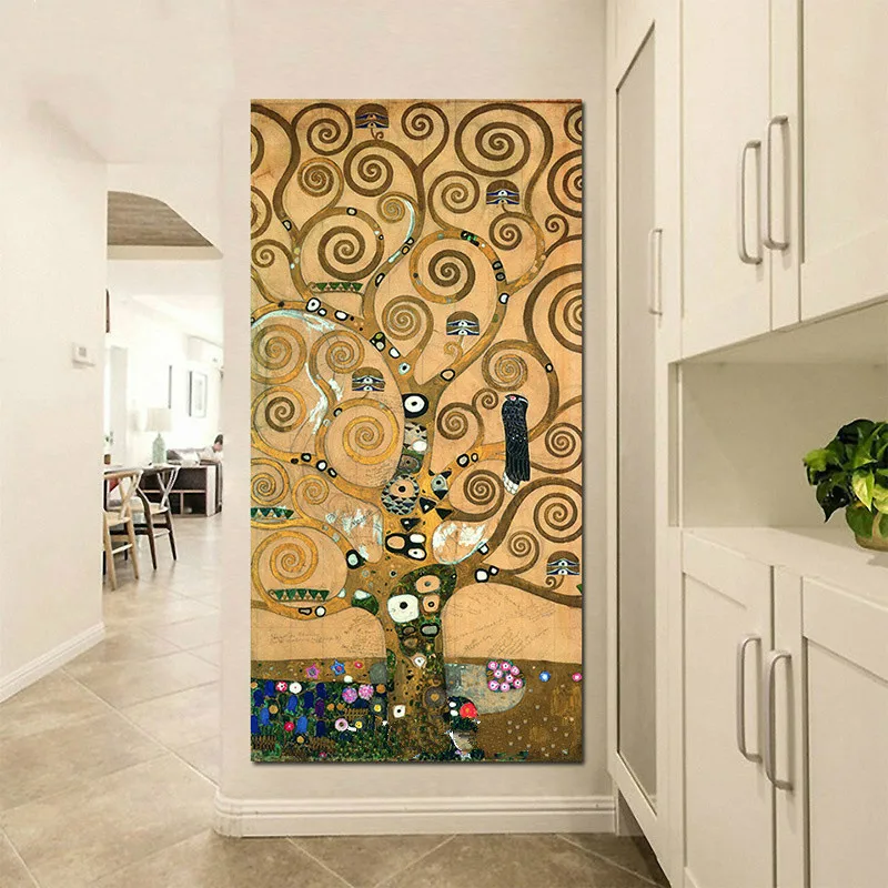 Большой дерево жизни Gustav Klimt 5D DIY Алмазная картина настенное Искусство горный хрусталь полная мозаика Алмазная вышивка
