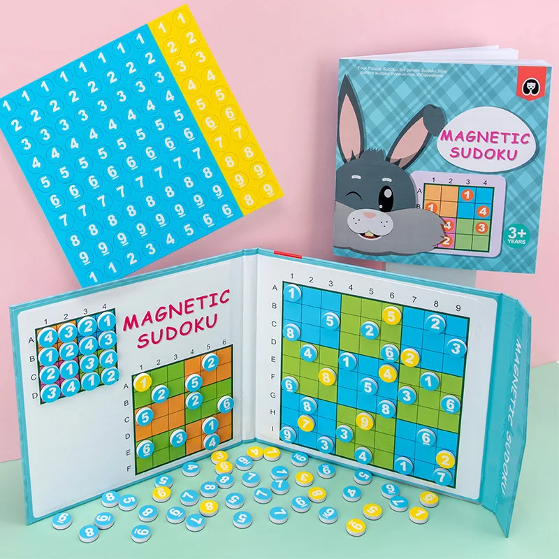 Креативная Магнитная книга Sudoku шахматы логика Обучающие Развивающие игрушки для