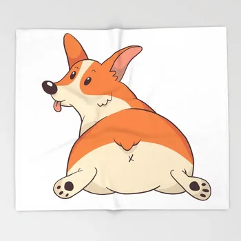 

Dog Corgi Cartoon Throw Blanket Cute Kids Design Cute Corgi Blankets for Beds Christmas Decorations for Home