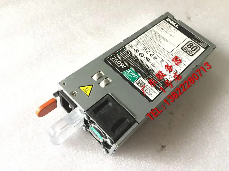 

R630 R730 R730XD 750 Вт источник питания G6W6K V1YJ6 0W8R3C L750E-S0