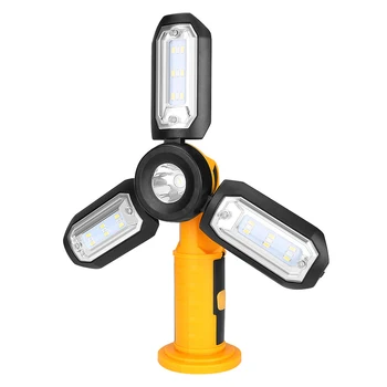 

USB Working light Tool Rechargeable Magnetic Outdoor Pocket Folding ABS