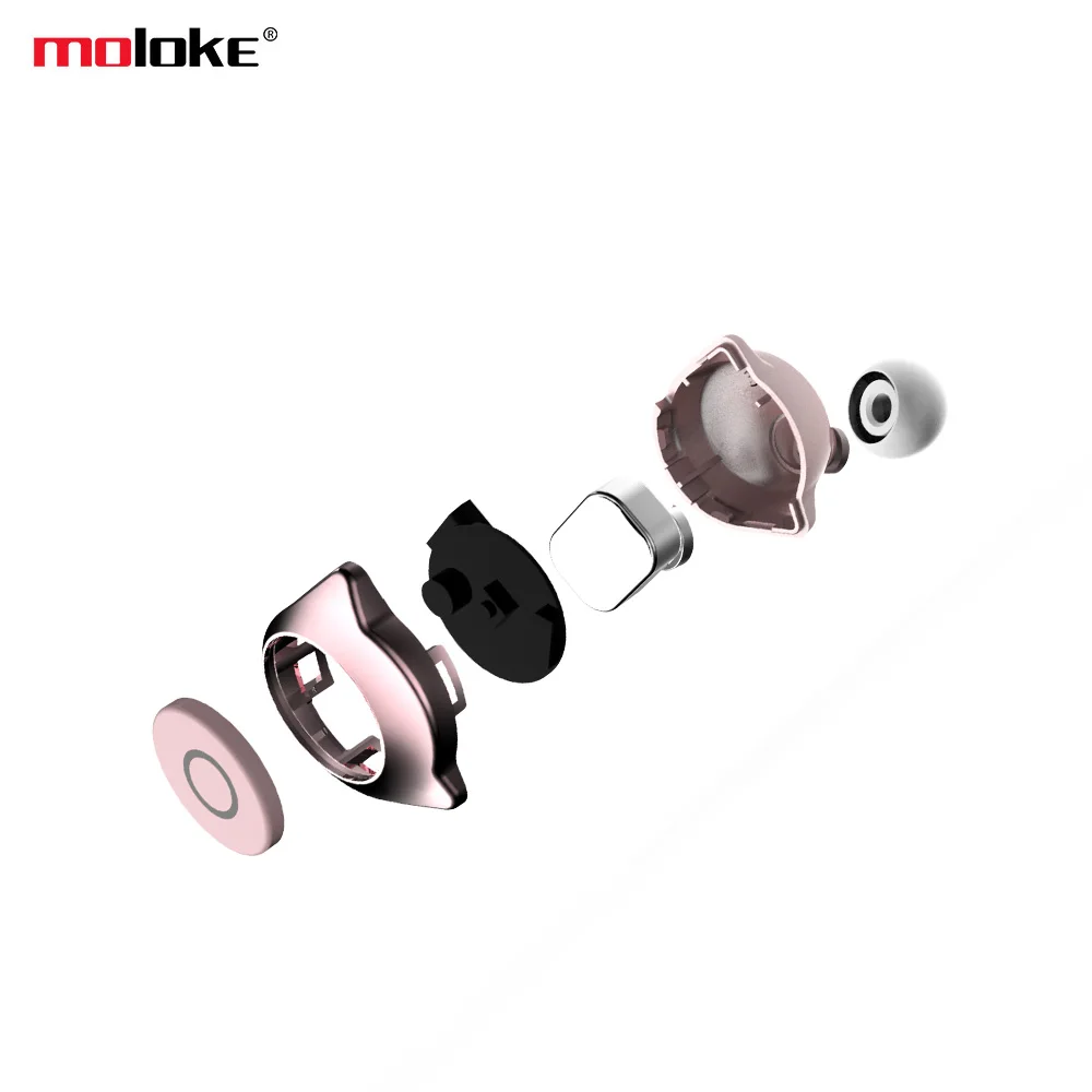 Moloke D10 Sports Wireless Bluetooth Headset Earbud Mini Headset In ear Compatible Car Mini Invisible Bluetooth Headset