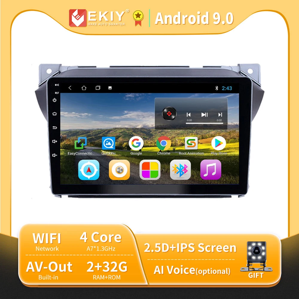 EKIY Android 9 0 для Suzuki Alto 2009-2016 автомобильный Радио мультимедийный видео плеер
