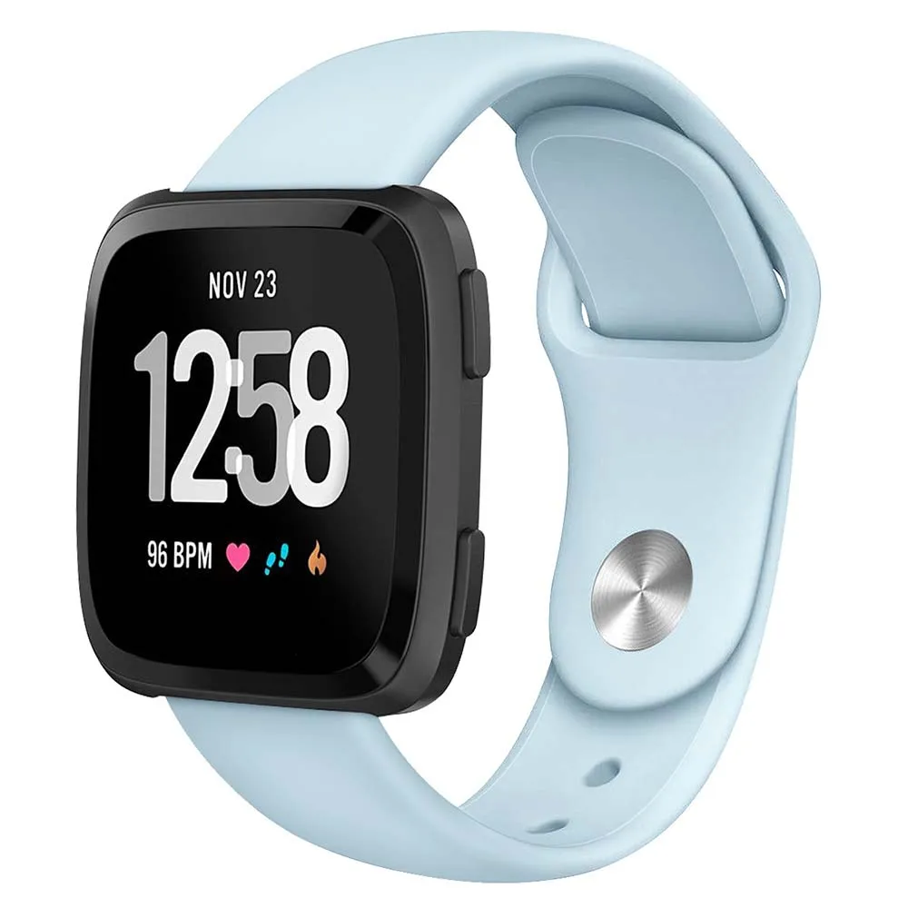 

Soft Silicone Band for Fitbit Versa smart watch Watchband Strap pure color reverse buckle Wrist bands Spare replacement belts