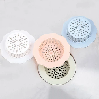 

Plastic Kitchen Bath Sink Strainer Drain Filter Basket Filter Sink Prevents Clogging