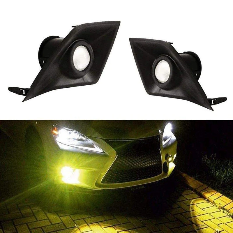  LED Fog Lights Fog Lamp Assembly High Power LED Projector F-Sport 3000K Gold Yellow for 2014 2015 2 - 4000580277781