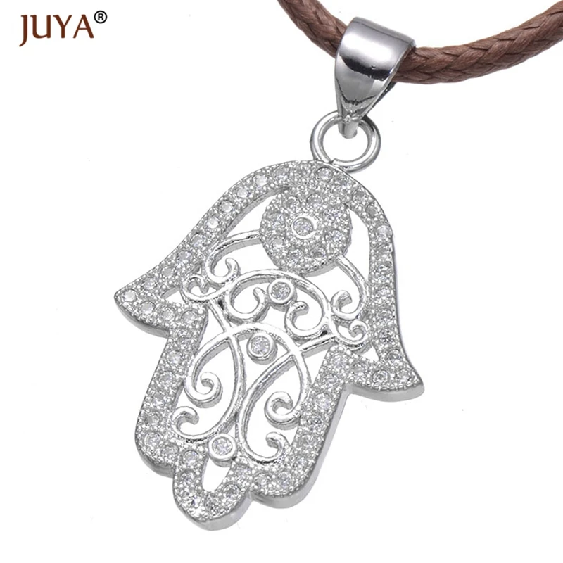 Подвески hamsa рука кулоны Фатима бриллиантовые браслеты ожерелья подвески для