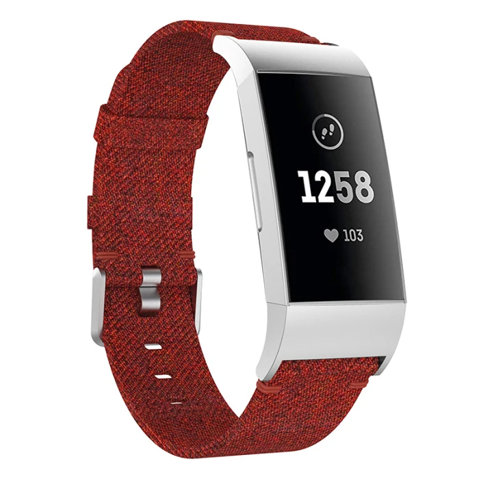 Нейлоновый ремешок для часов быстросъемный Сменный ремень для FitbitCharge 3 PUO88