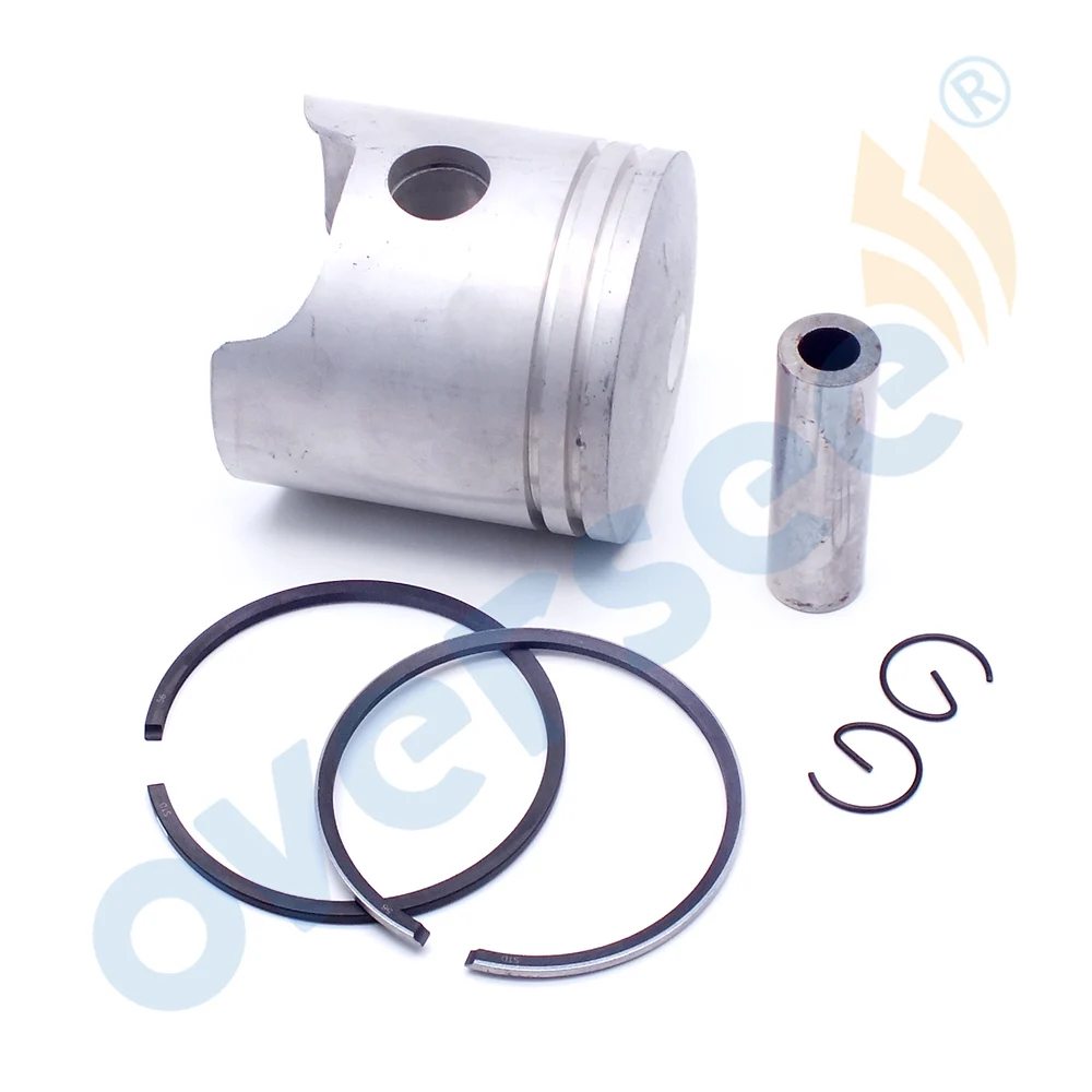 6E7-11631-00 Piston Kit Std With Piston Ring For Yamaha 2T Outboard Parts 9.9 15HP 682 684 63V 63W series D56mm 6E7-11631 Parsun