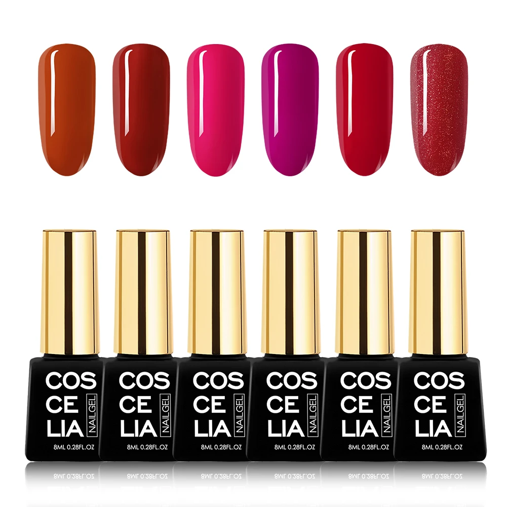 Gel Polish Kit 12 COSCELIA набор гель-лаков для ногтей Набор для ногтей Гель-лак для маникюра Набор для ногтей все для маникюра Набор для ногтей - Цвет: Gel Polish Kit 12
