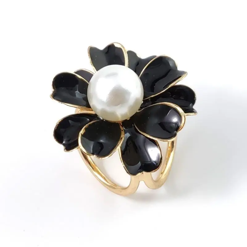 New Best Deal Fashion Good Quality Tricyclic Camellias Imitation Pearl Scarf Holder Brooch Clips Jewelry | Украшения и аксессуары