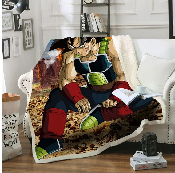 Мультфильм Dragon Ball серии Одеяло Теплый мягкий плюшевый толстый плед диван кровать продукт покрывало одеяло - Цвет: as photo