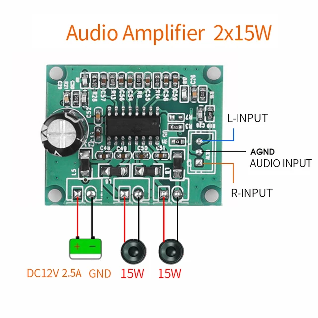 Achetez JQ D099BT-A1 12V Amplificateur Car FM Radio Module MP3 Player  Module Bluetooth 5.0 Decoder Board - Écran de Couleur de Chine