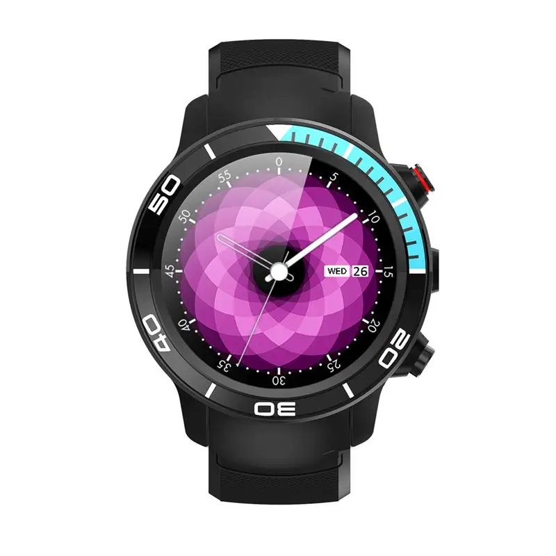 Black blue 696 H8 Мода 4G gps Смарт часы IP68 Водонепроницаемый Android 7,1 поддержка Nano SIM 16 Гб/умные часы ROM монитор сердечного ритма шагомер - Цвет: Black blue