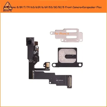 

2Pcs For i Phone 8 7 6s 6 Plus 5S SE 5C 5 8P 7P 6SP Front Facing Camera Right Proximity Sensor+Earpiece Flex With Microphone