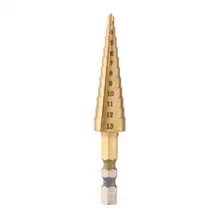 1 шт. 3-13 мм HSS шестигранный хвостовик шаг конус быстросменное сверло с титановым покрытием отверстие резак