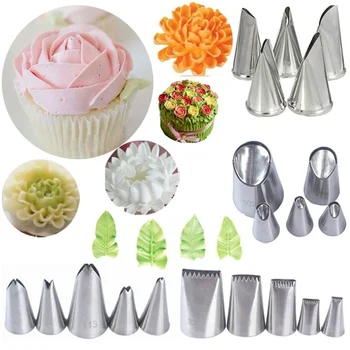 

5 Pcs/set of Chrysanthemum Nozzle Icing Piping Pastry Nozzles Kitchen Gadget Baking Accessories Making Cake Decoration Tools