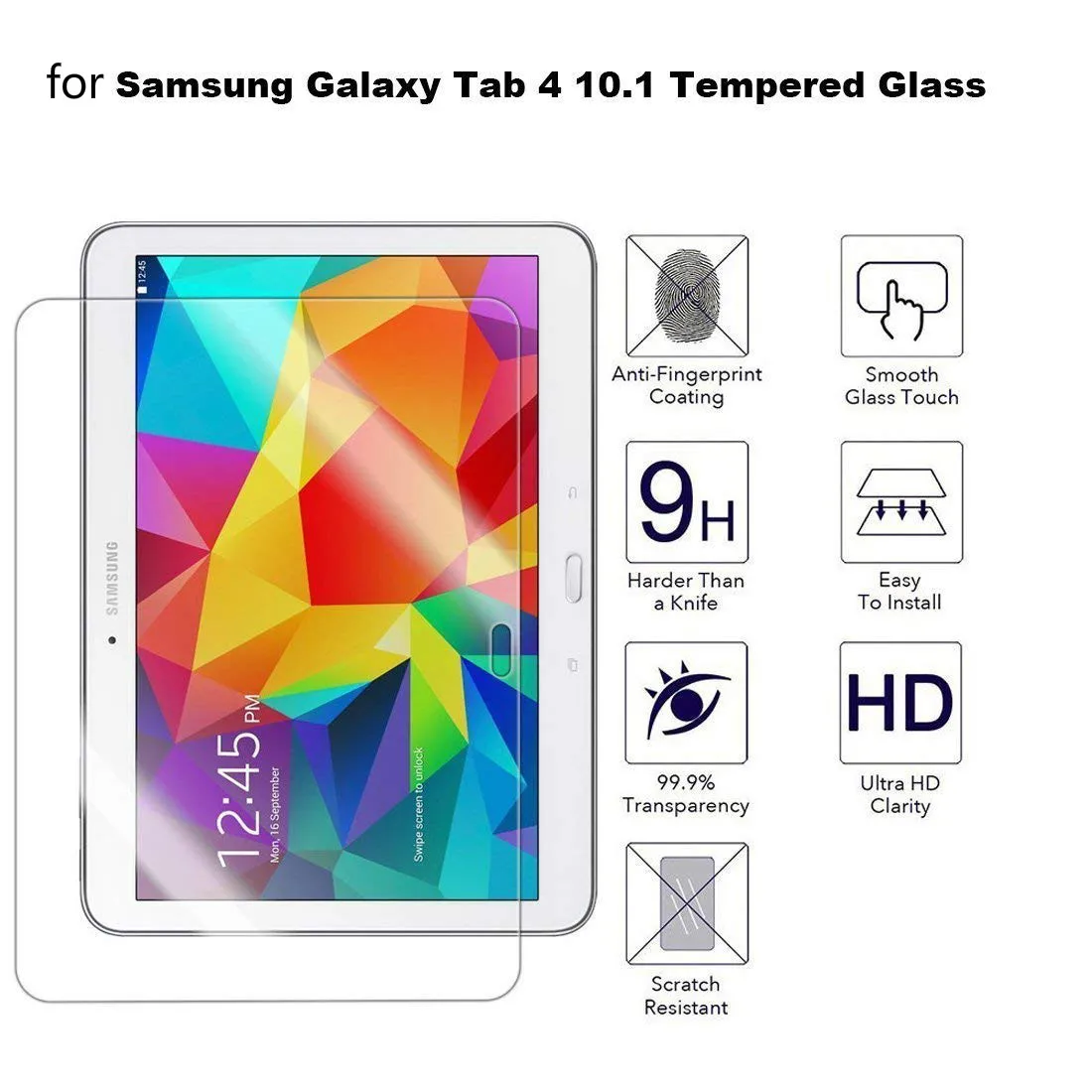 Genuine Tempered Glass Screen Protector For Samsung Tab 4 10.1 Inch SM-T530/T531 