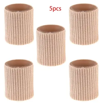 

5Pcs Toe Cushion Tube Sleeves Gel Layer Corn Pad Blisters Calluses Protectors G6KE