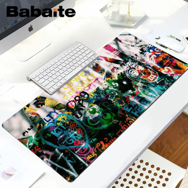 Babaite, винтажный, крутой, граффити, для ноутбука, игровой коврик для мыши, для ноутбука, игровой, Lockedge, коврик для мыши, игровой коврик для мыши
