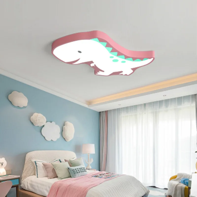 

New Arrival Dinosaur Modern Led Ceiling Chandelier For Bedroom Children Kid's Room Home Dec Surface Mounted Ceiling Chandelier