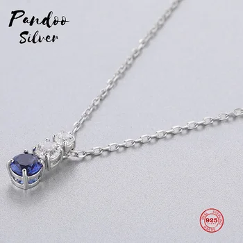 

Fashion Charm Pure 925 Silver Original 1:1 Copy, Simple Electronic Keyboard Clavicle Chain Necklace Female Luxury Jewelry Gifts