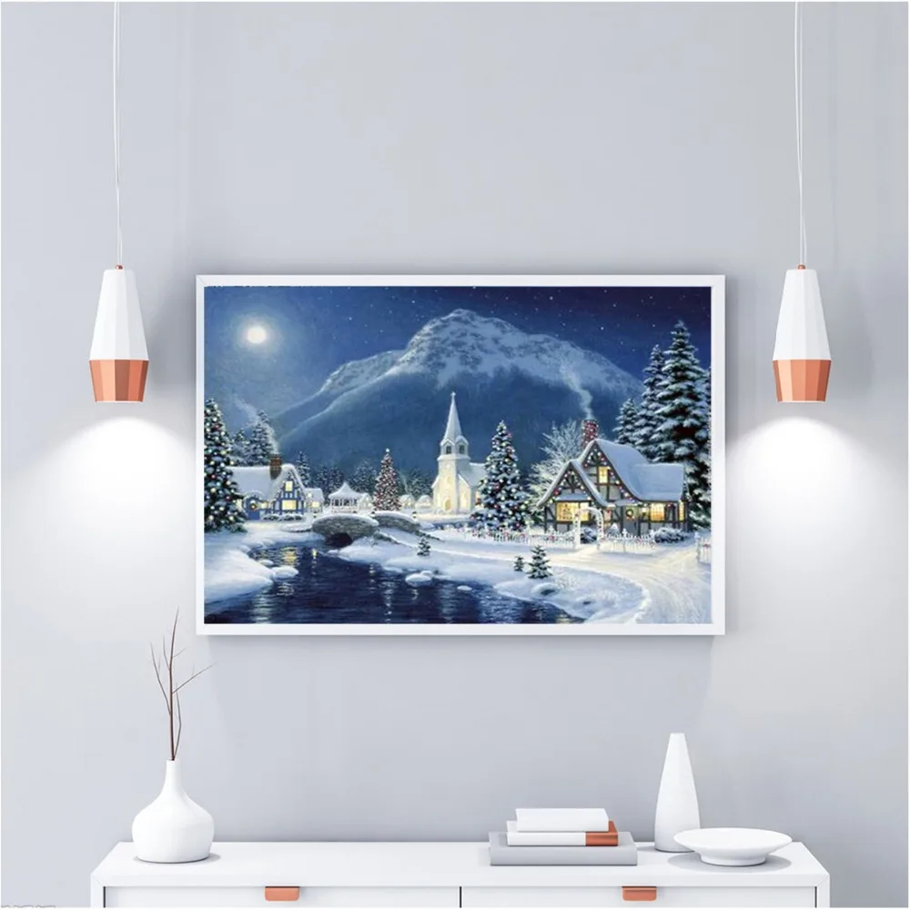 Diamond-Embroidery-Sale-DIY-Diamond-Painting-Winter-Landscape-Full-Drill-Square-Christmas-Picture-Of-Rhinestone-Gift-Home-Decor