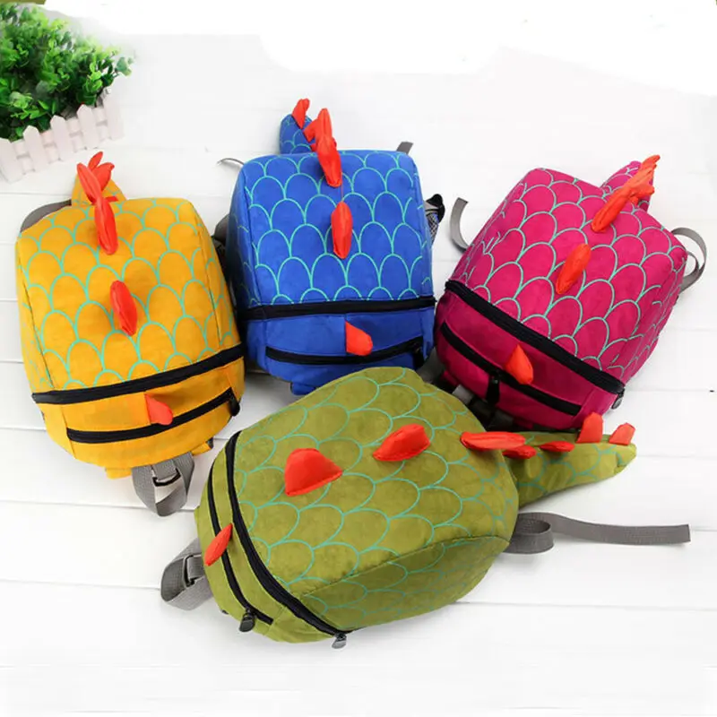 Pudcoco детские рюкзаки с динозаврами для мальчиков и девочек, школьный рюкзак для детского сада, рюкзак с ремнем безопасности для прогулок, рюкзак для малышей
