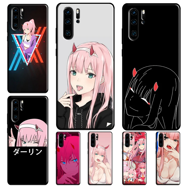 Zero Two Darling in the FranXX Anime Case For Huawei P30 Lite P40 P20 Pro Nova 5T P Smart 2019 Honor 20 10 X 8X 9X Coque | Мобильные
