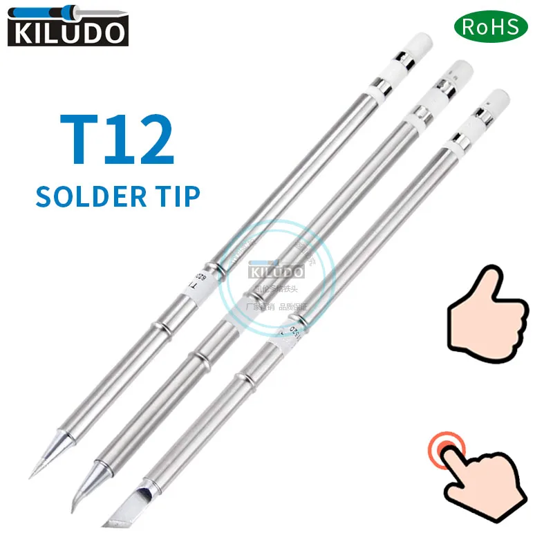 KILUDO T12-K T12-J02 T12-BL Iron Tips for Hakko Soldering Rework Station FX-951 FX-950 Control Temperature | Инструменты
