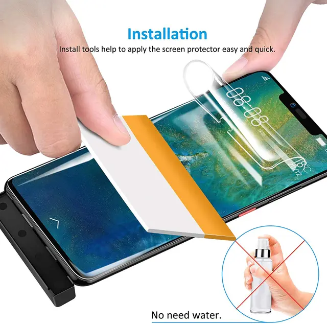 Asoway Film Protection écran pour Samsung Galaxy S23 Ultra Souple Hydrogel  Protecteur d'écran Couverture Complète Film Pas d'eau pulverisante, Conçu