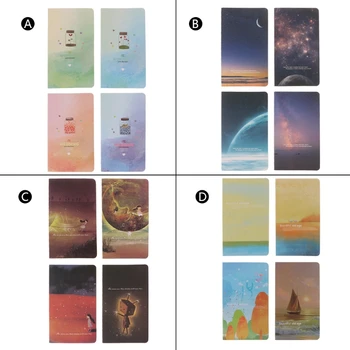 

Mini Cute Moon Star Universe Notebook Notepad Diary Writting Paper School Supply