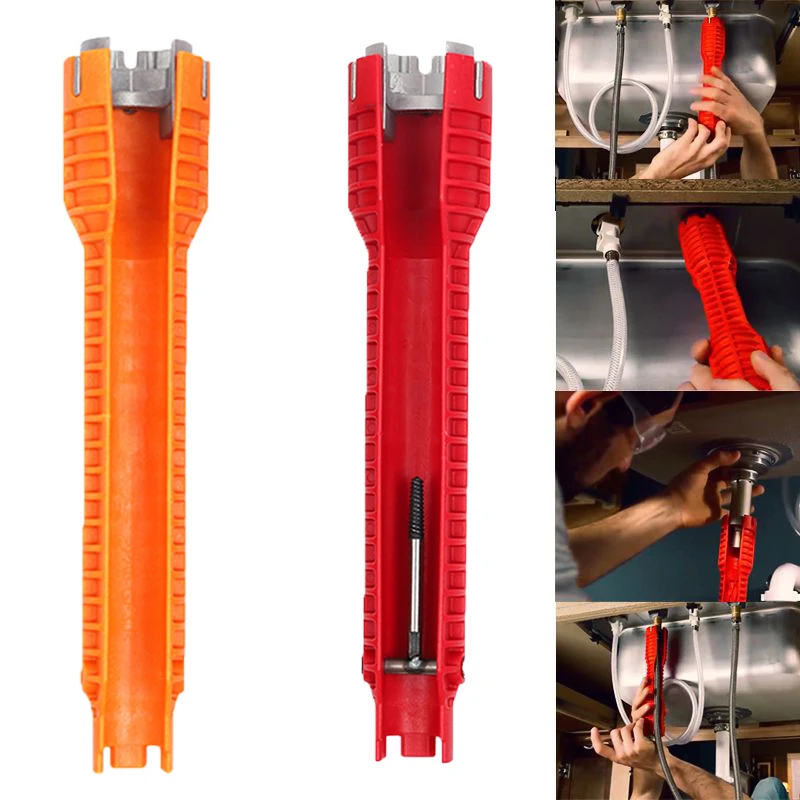 Details about   8 In 1 Faucet and Sink Installer Multi tool Pipe Wrench Tool For Water Pipe 