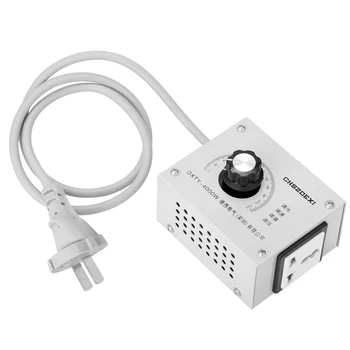 

Hot Compact Variable Voltage Regulator Portable Speed Temperature Light Voltage Adjuatable Dimmer transformator 220v 12v