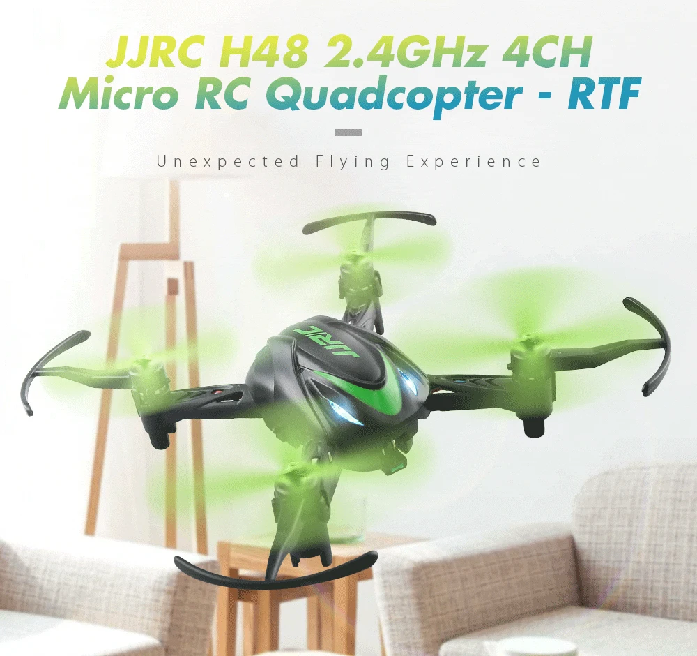 

Original JJRC H48 Micro RC Drone 6-Axis Gyro Screw Free Structure Mini Quadcopter Modes Vs H8 Dron Best Toys Helicopter For Kids