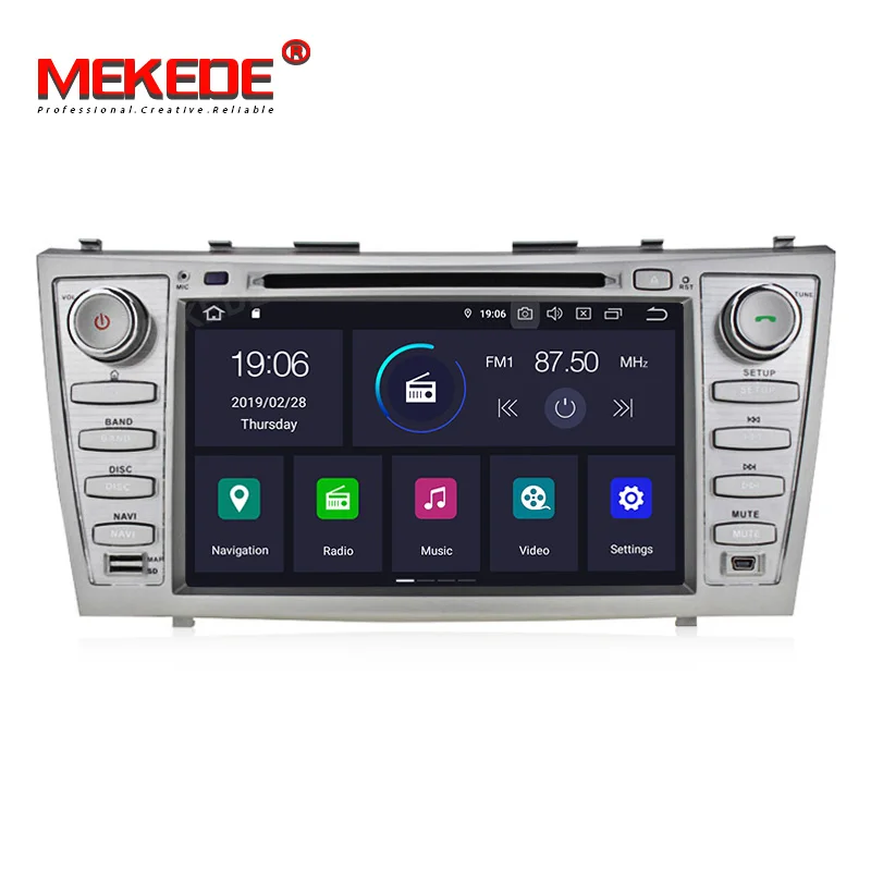 Excellent PX5 Android 9.0 Car Multimedia Player 2 din car radio for toyota camry 2007 2008 2009-2011with navigation car stereo head unit 1