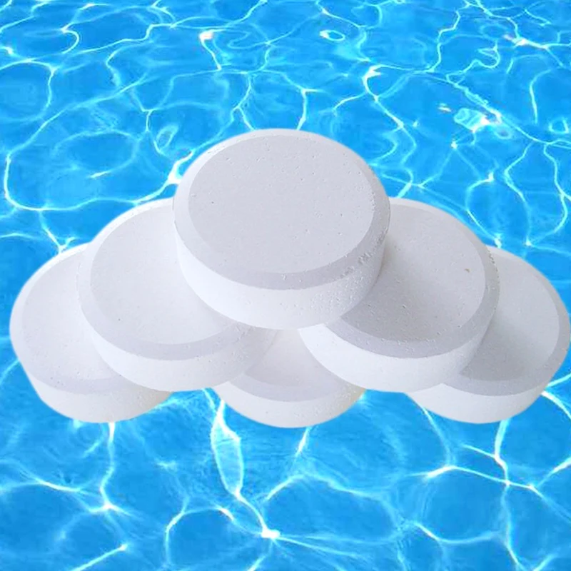 50 Pcs Chlorine Tablets Multifunction Instant Disinfection for Swimming Pool Tub Spa FDX99