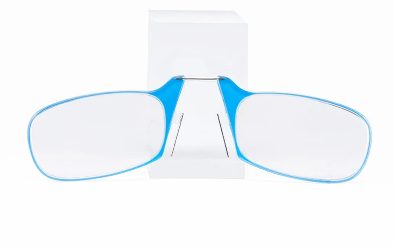 Мини нос клип очки для чтения с чехлом Сверхлегкий портативный кошелек пресбиопические очки тонкие оптические Рецептурные очки - Цвет оправы: C2