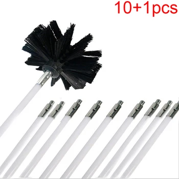 

11pcs Brush Rod Kit Set Nylon bristle Household Cleaner Cleaning Supplies