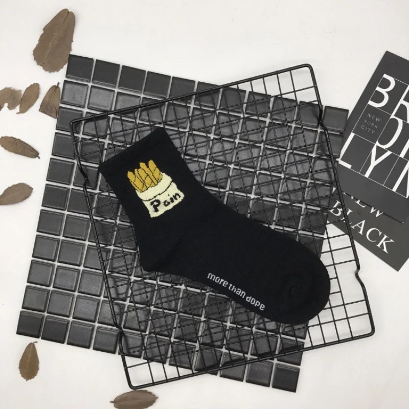 

Women's socks socks couple socks harajuku tube socks Women's cotton Japanese miss series frog prince cartoon male wild 5