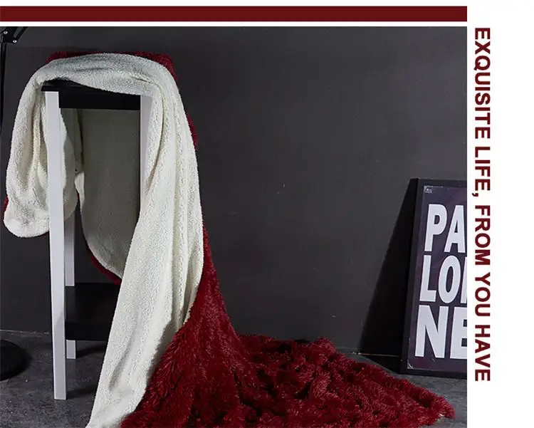 Мягкое плюшевое покрывало для кровати королевского размера серое и белое|Одеяла|