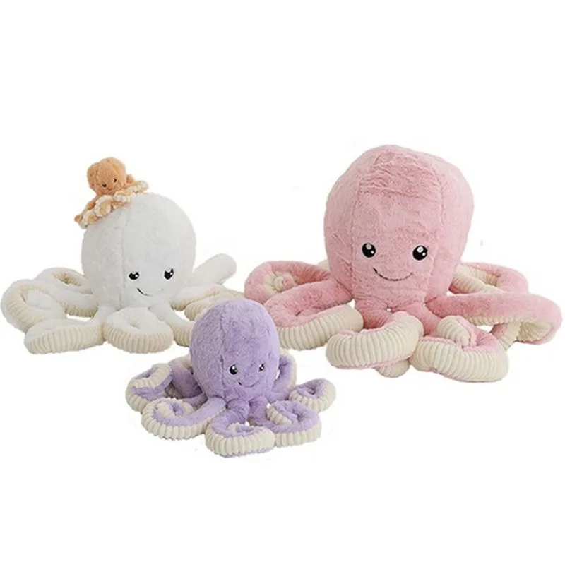 Hot Sale 18/40/60/80cm Lovely Simulation Octopus Pendant Plush Stuffed Toy Soft Animal Home Accessories Cute Doll Children Gifts | Игрушки и
