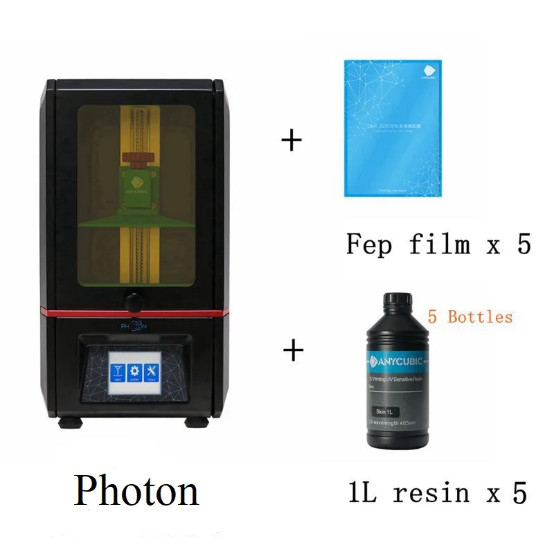 Photon Add 5L 5fep Anycubic Photon 3d принтер размера плюс SLA/lcd высокая точность 2,8 ''photon Slicer светильник-отверждение Impresora Imprimante 3d наборы - Цвет: Photon Add 5L 5fep
