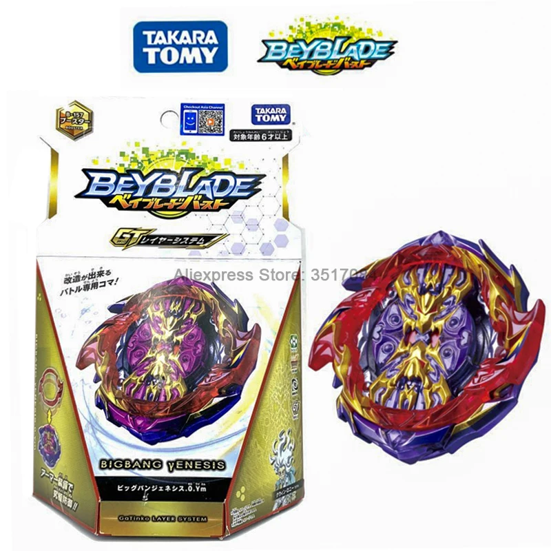 

Original TAKARA TOMY Beyblade Burst GT B157 BIG BANG GENESIS 0 Ym Bey Blade Metal Fusion Boy Toys