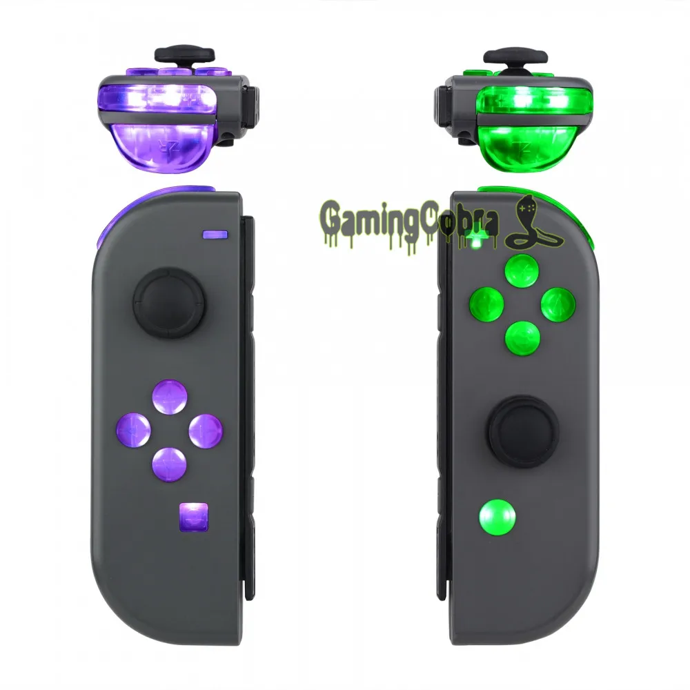 Botões para ns Cores Modos Botão Dfs Led Kit Multi-cores Luminated Abxy Gatilho Face Interruptor Joycon Controlador 7 9 - Image 3