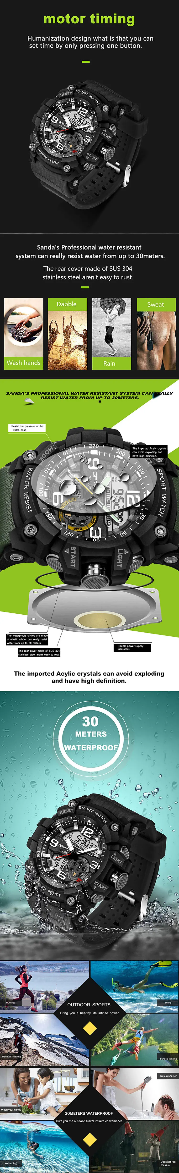 2018 Military Sport Watch Men Top Brand Luxury Famous Electronic LED Digital Wrist Watch Male Clock For Man Relogio Masculino